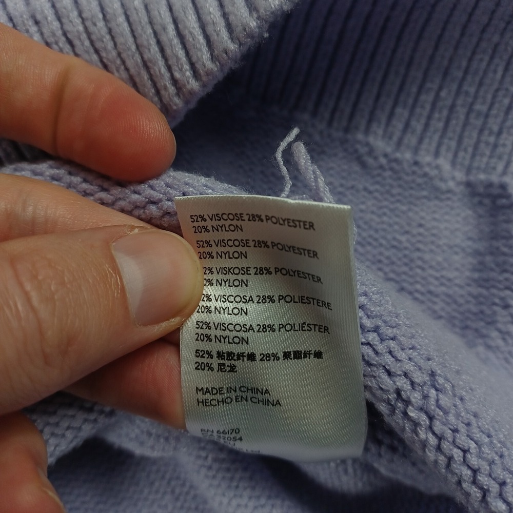 Maeve Sweater Womens‎ Medium Purple Turtleneck Anthropologie Casual Preppy - Picture 5 of 8